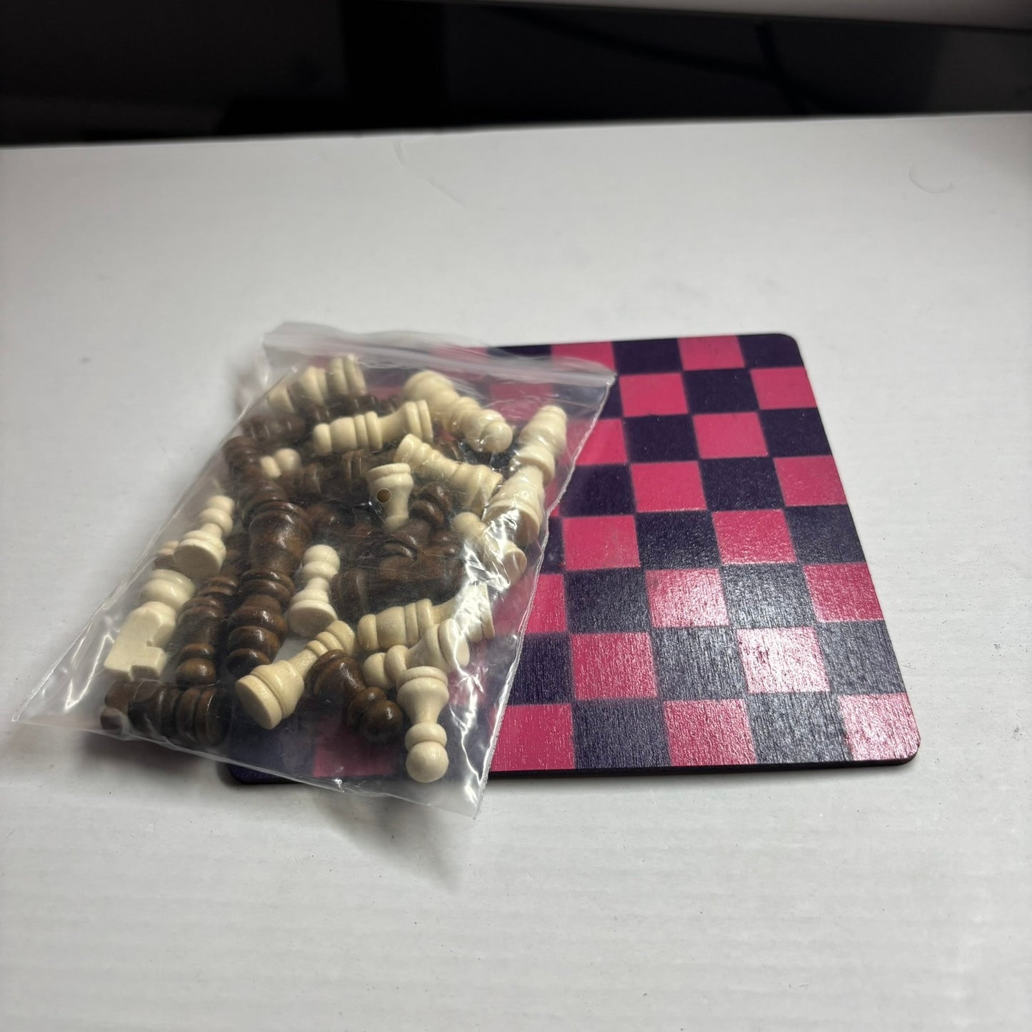 Dark Purple Pink - Mini Chess Set