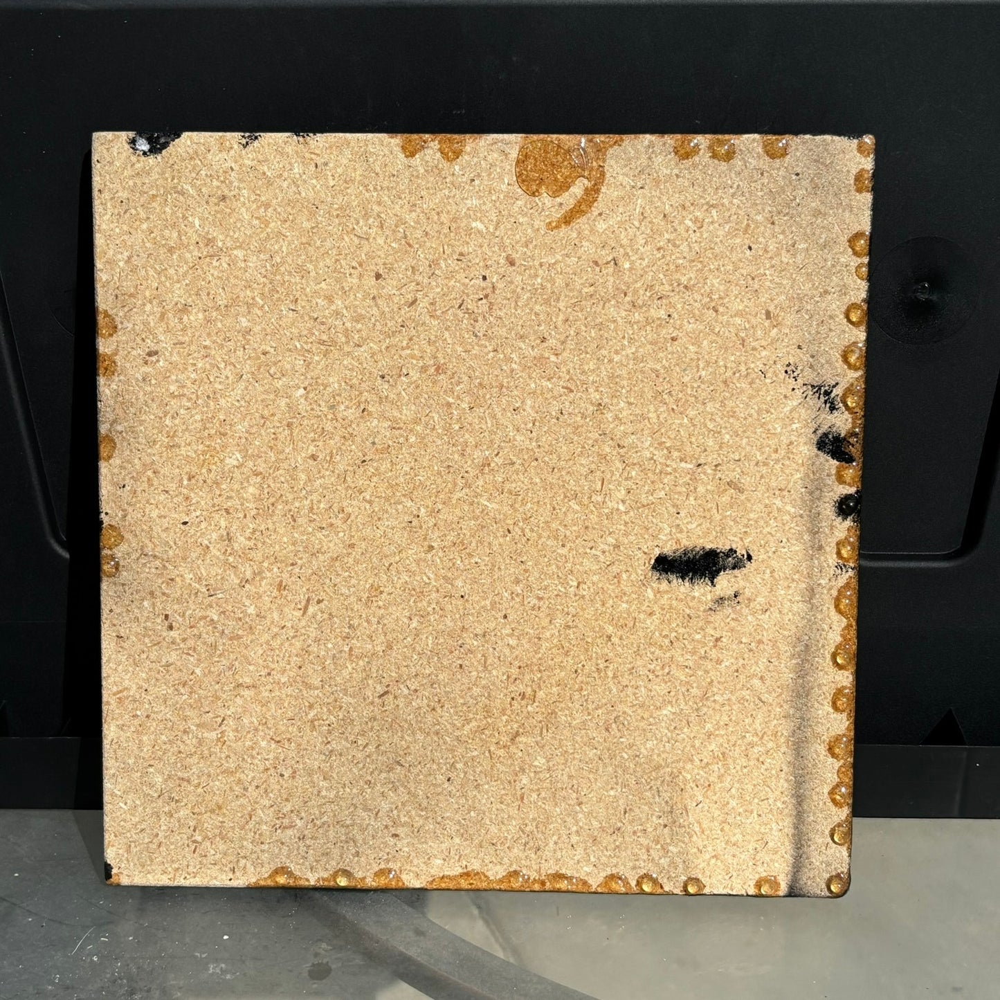 Black & Peach Pink - Resin Coated Chess Board