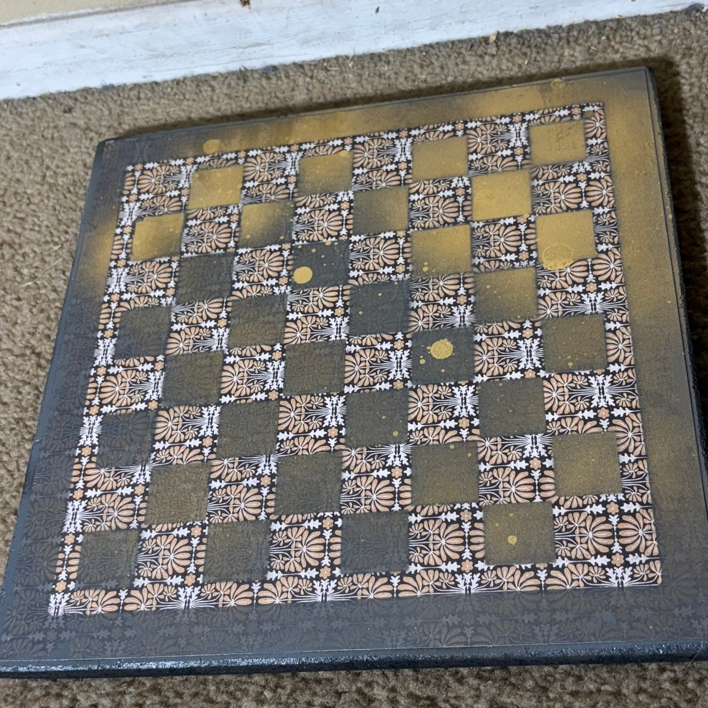 Classy Gold - Scrapbook Chess Board