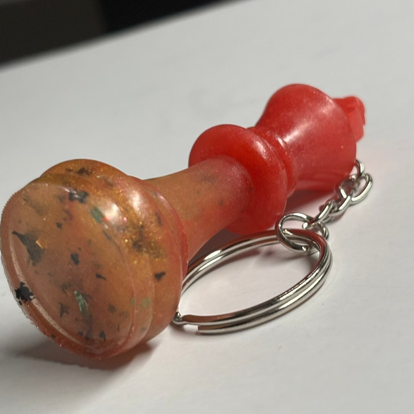 Red/Orange King - Handmade Resin Keychain