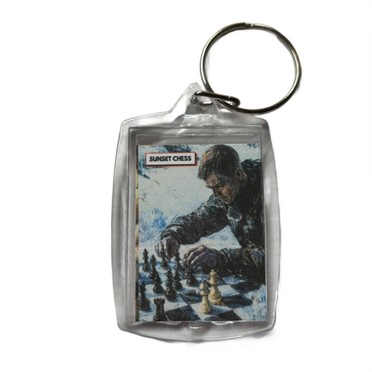 Cold Match - Chess  Photo Keychain
