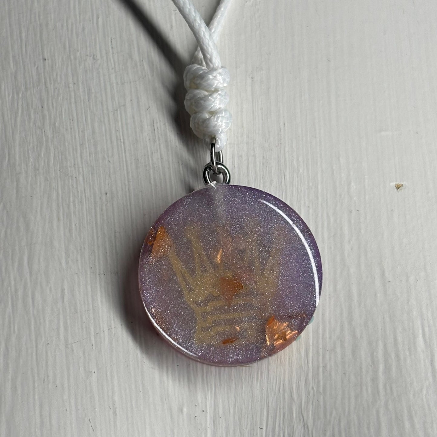 Premium Purple Queen - Handmade Resin Chess Necklace