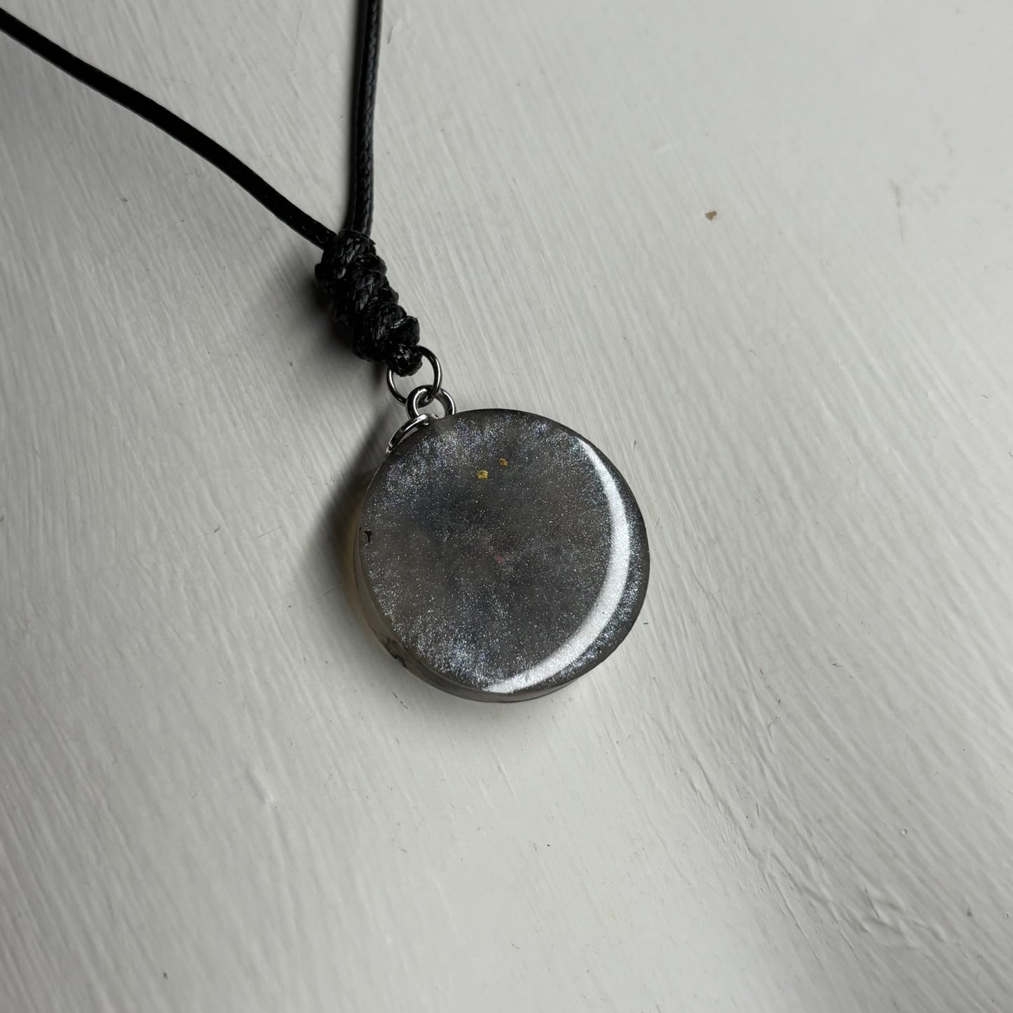 Silver Rook - Handmade Resin Chess Necklace