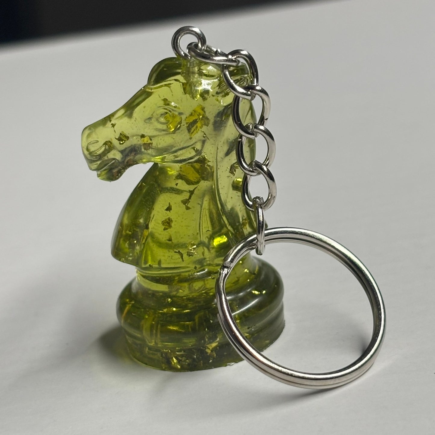 Green Lime Knight - Handmade Resin Keychain