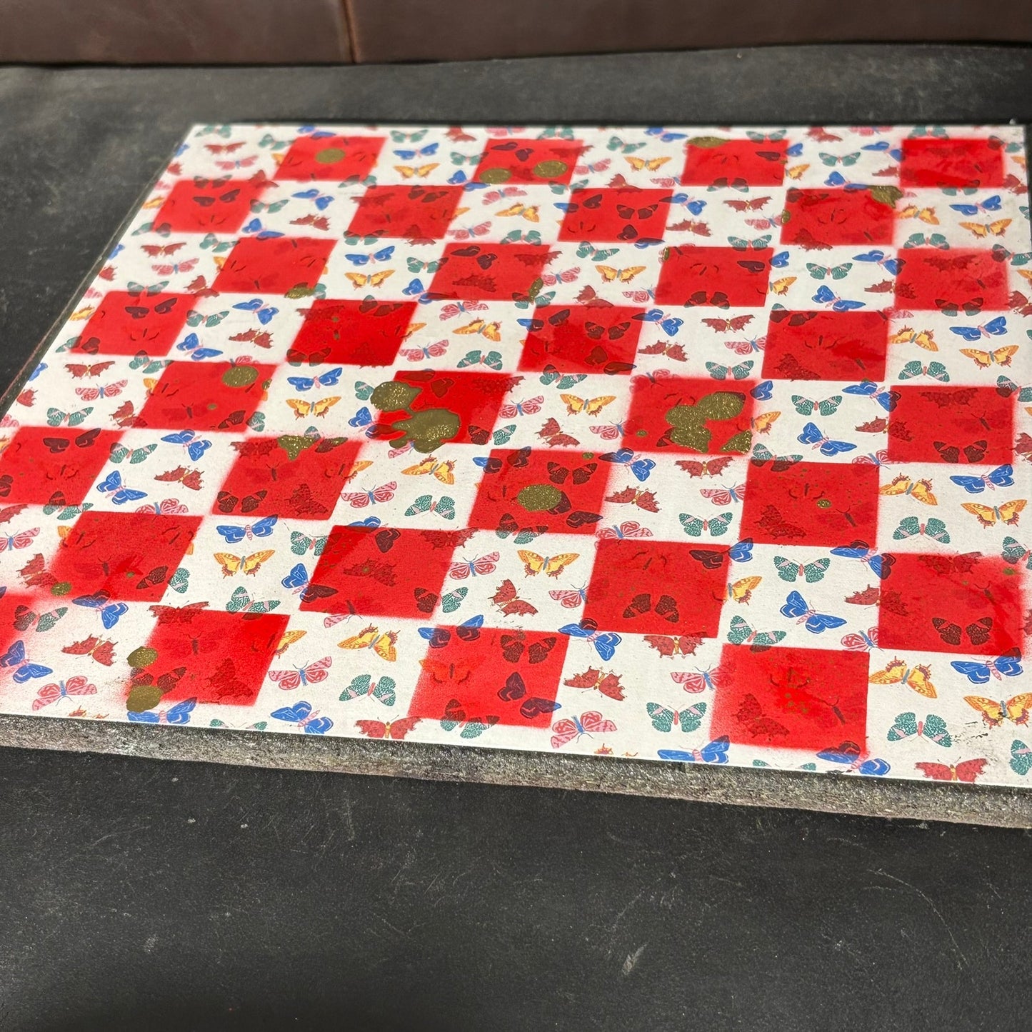 Colorful Rainbows - Scrapbook Chess Board