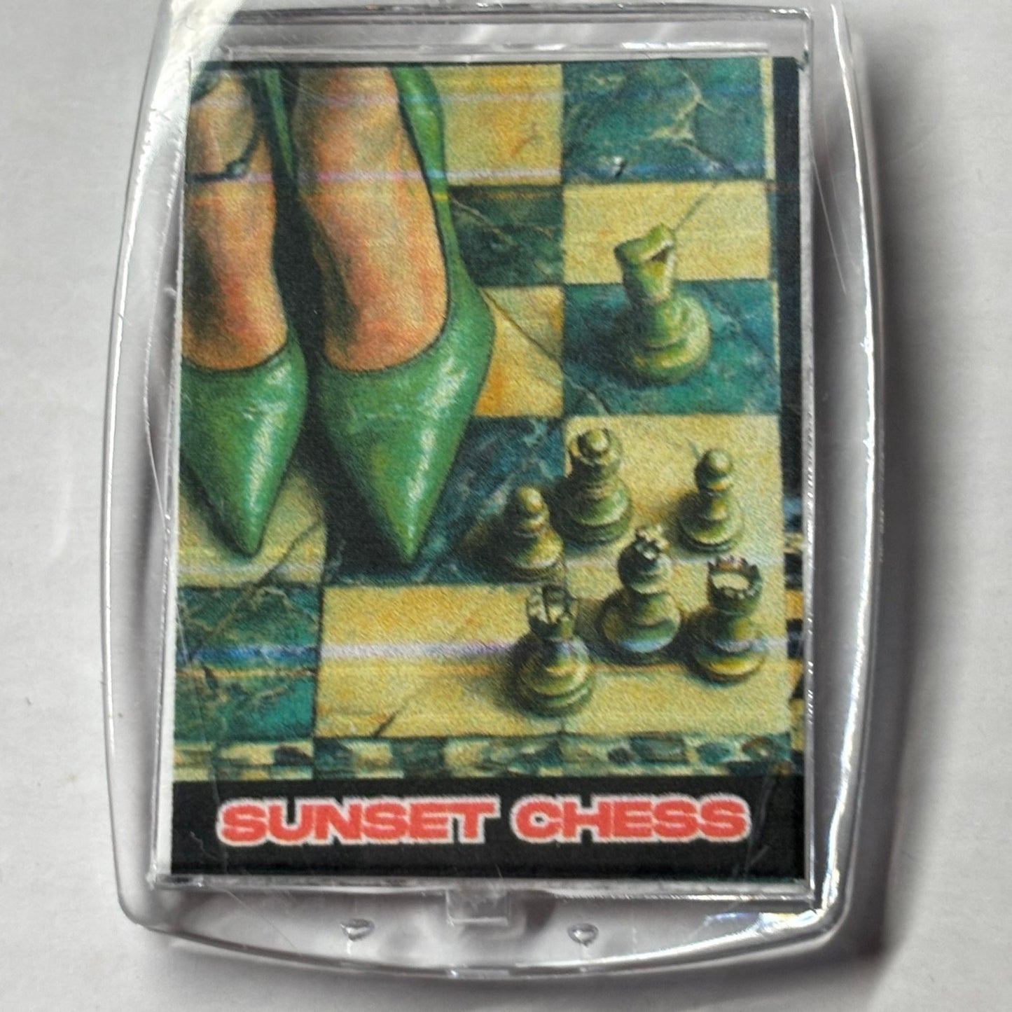 Green Shoes - Chess  Photo Keychain