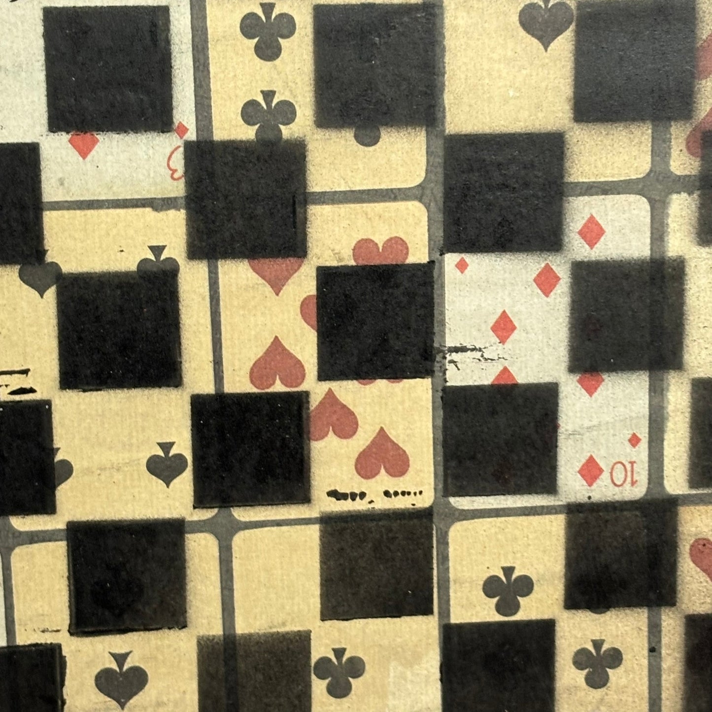 White & Blue - Painted Double Sided Chess Board