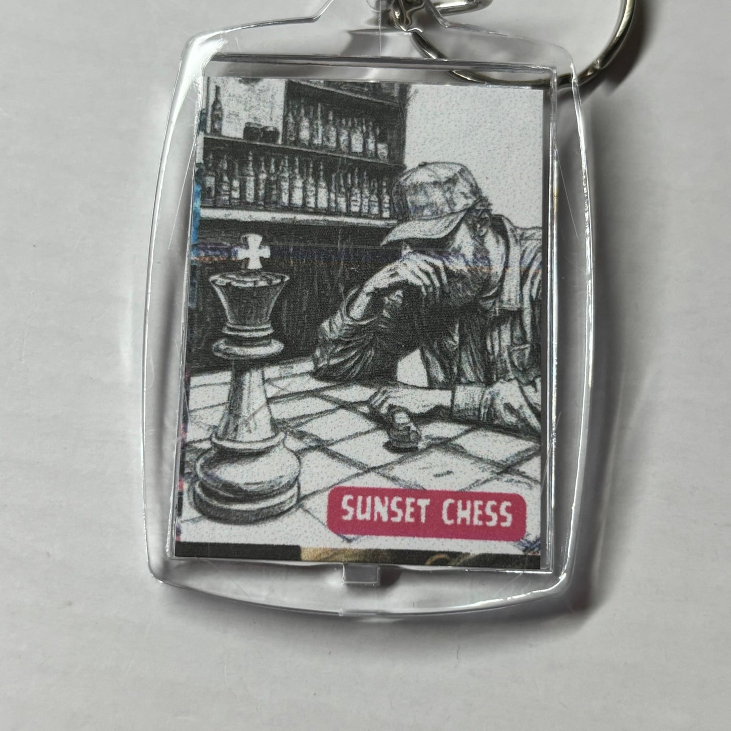 His Enemy - Chess  Photo Keychain