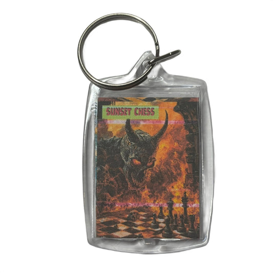 Fire Beast - Chess  Photo Keychain