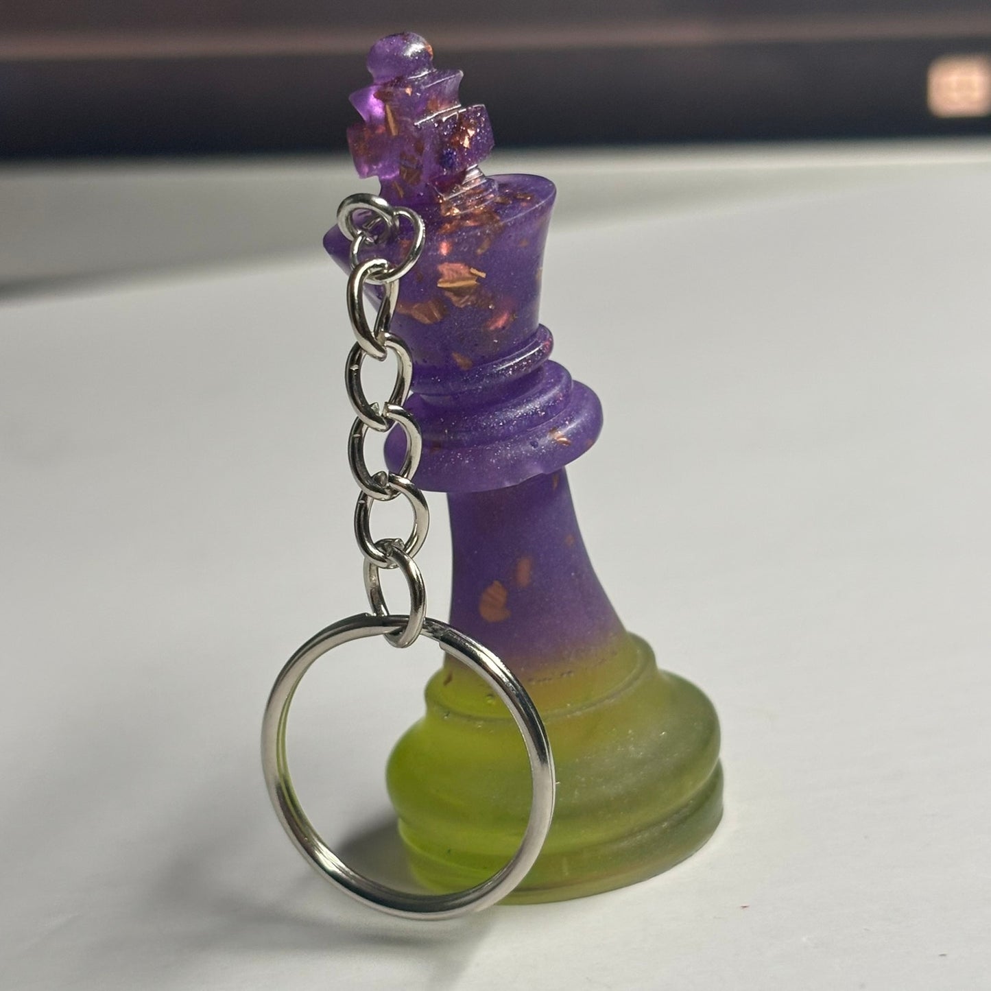 Purple Royalty King - Handmade Resin Keychain