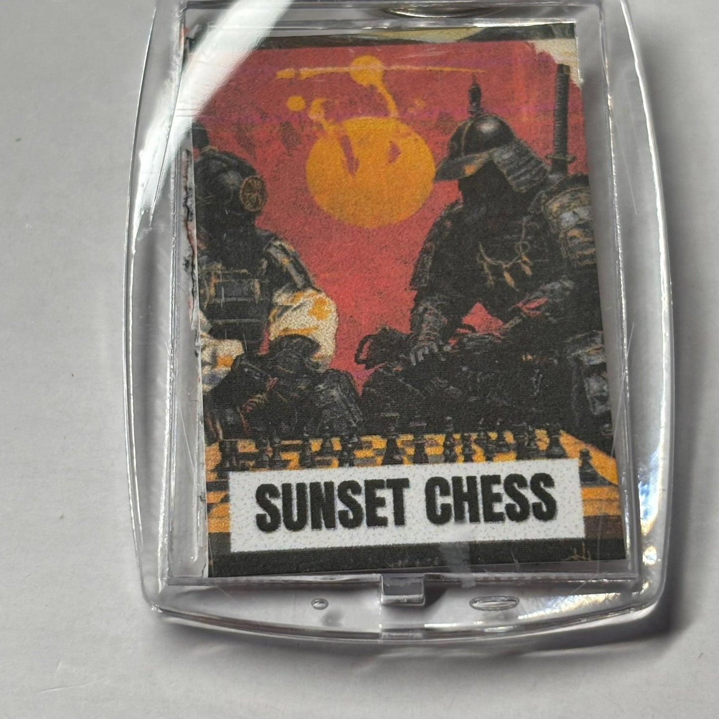 Samurai - Chess  Photo Keychain