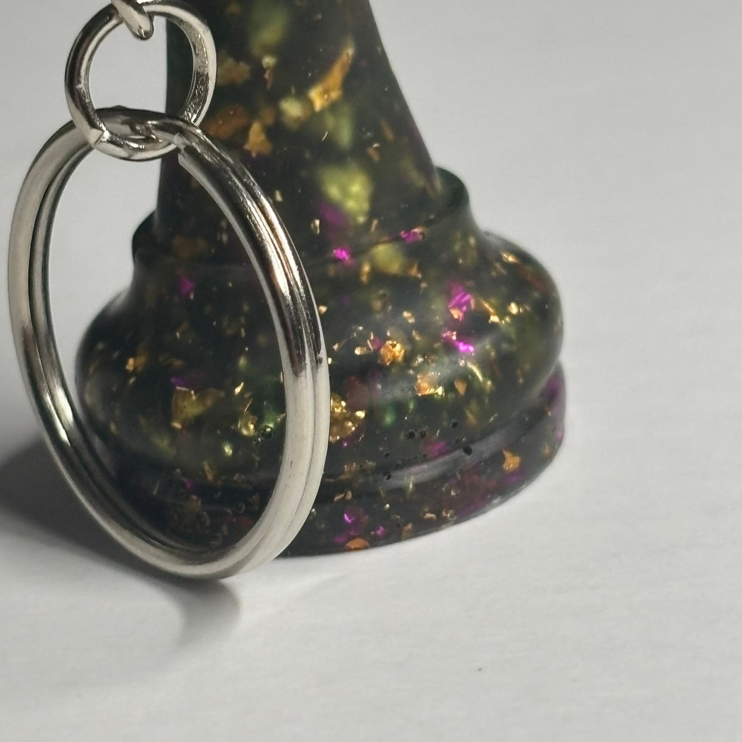 Royal Green King - Handmade Resin Keychain