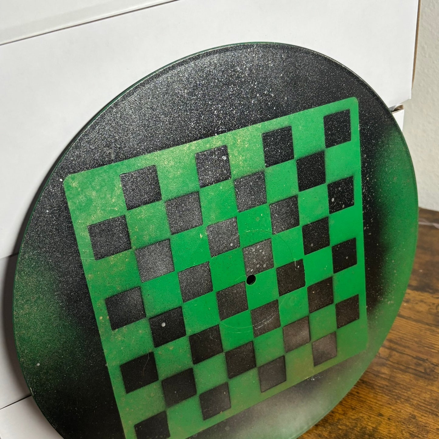 Deep Forest Green - Vinyl Chess Board