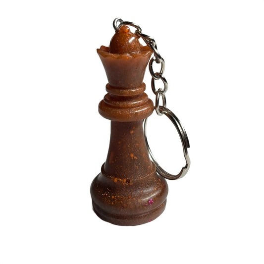 Solid Brown Queen - Handmade Resin Keychain