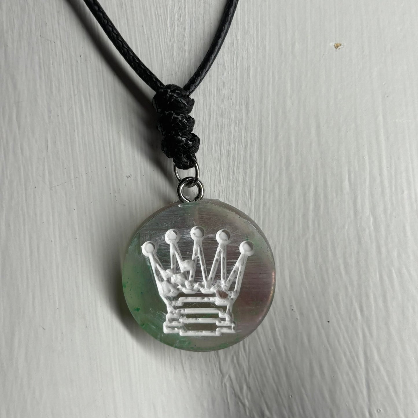 Tropic Vibes Queen - Handmade Resin Chess Necklace