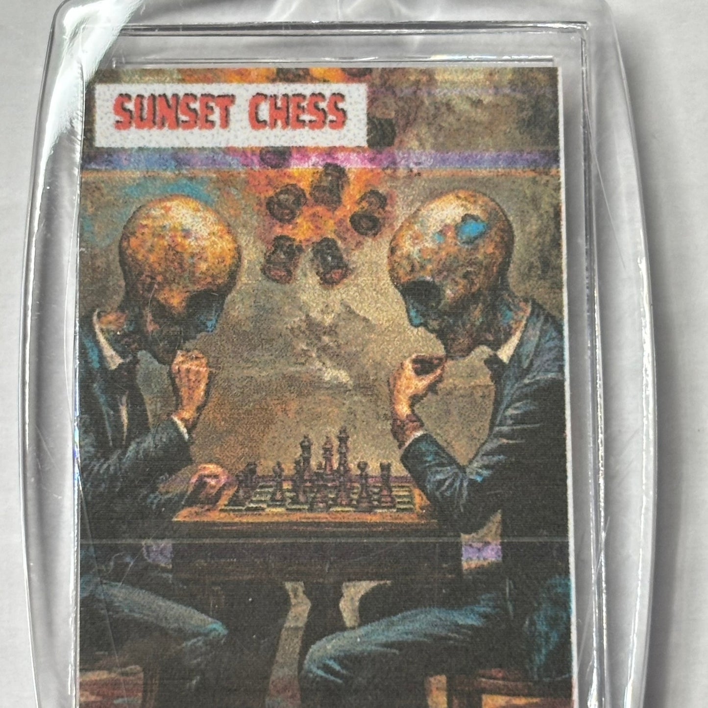 Bubble Heads - Chess  Photo Keychain