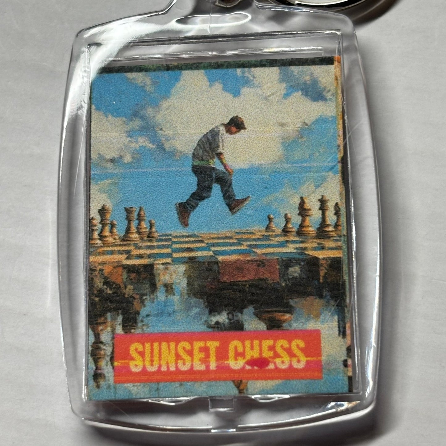 Long Walk - Chess  Photo Keychain