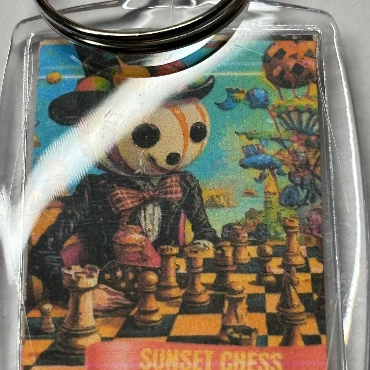 Silly Man - Chess  Photo Keychain