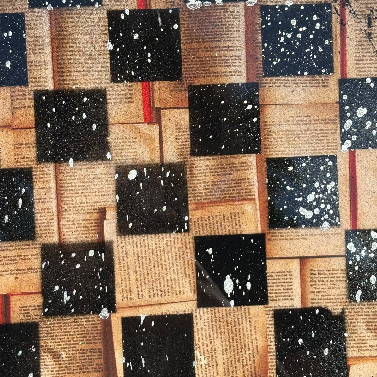 Vintage Writings - Resin Coated Chess Board
