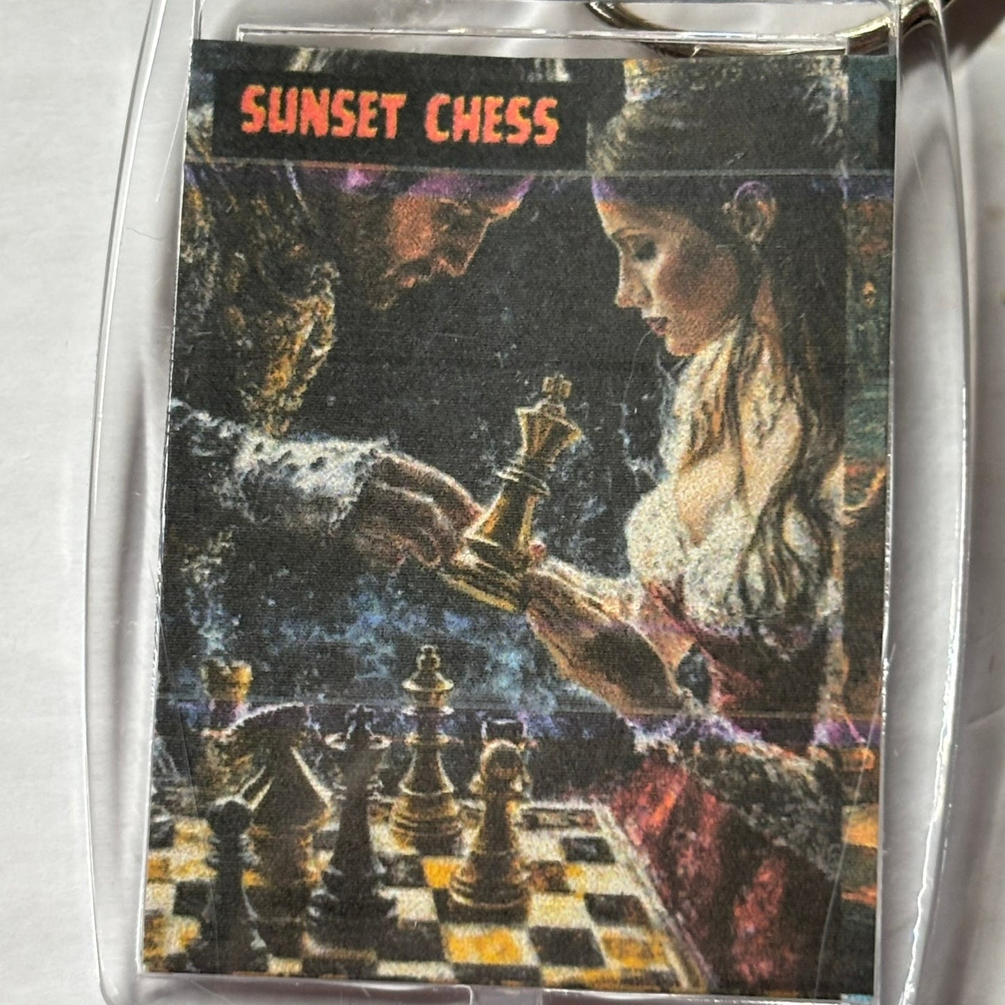 The Proposal - Chess  Photo Keychain