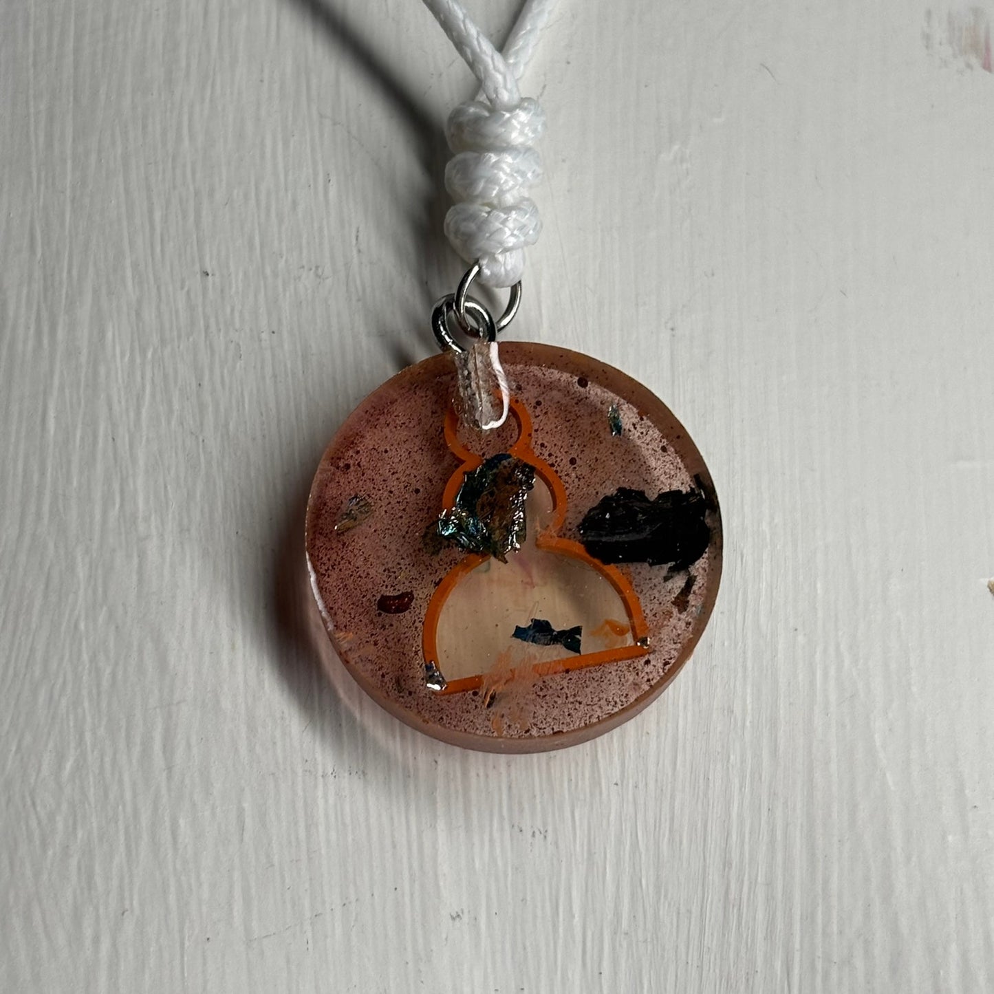 Royal Pattern Pawn - Handmade Resin Chess Necklace