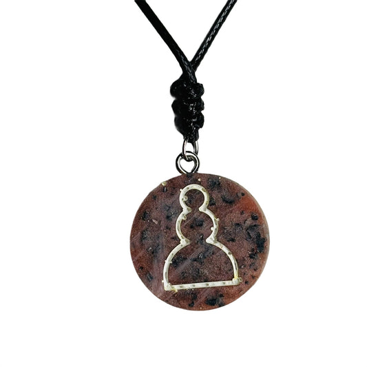Luxury Pawn - Handmade Resin Chess Necklace