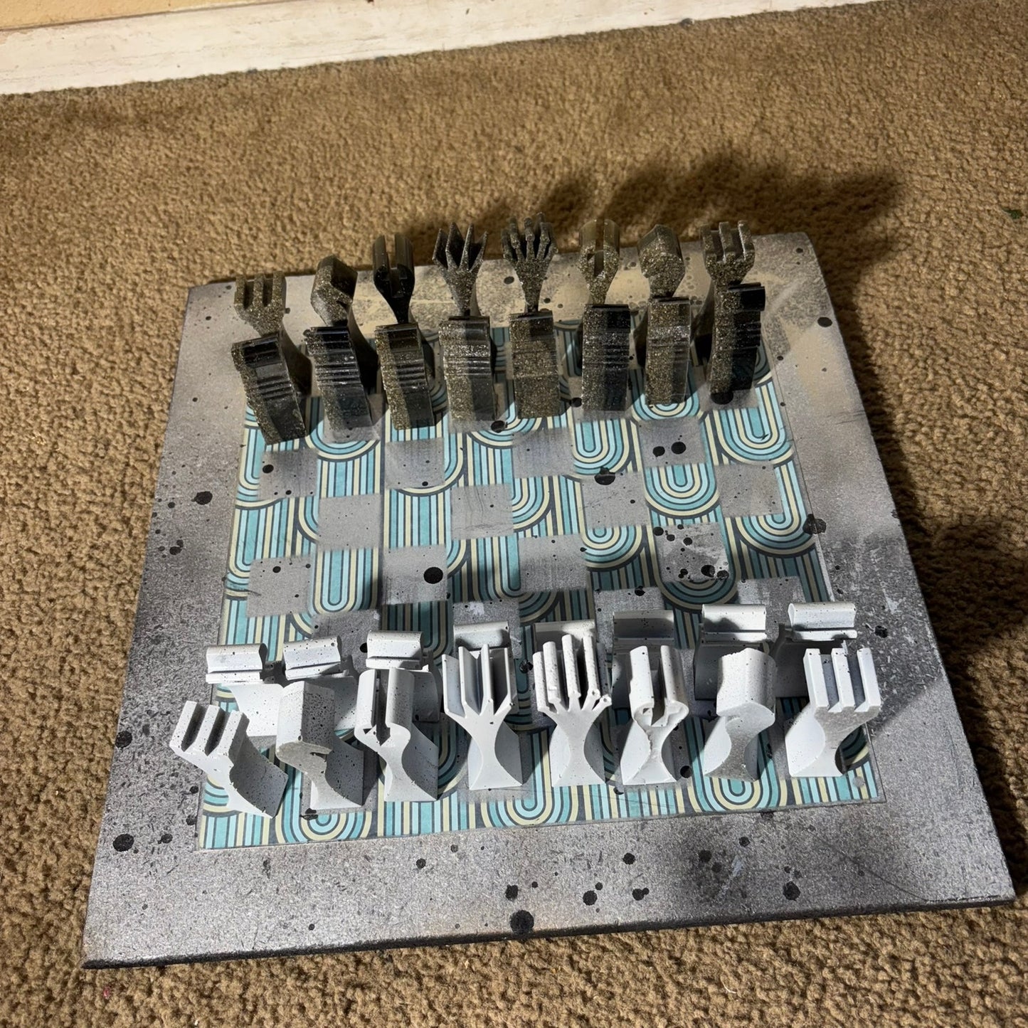 Space Gray Mix - Large Deluxe Chess Set