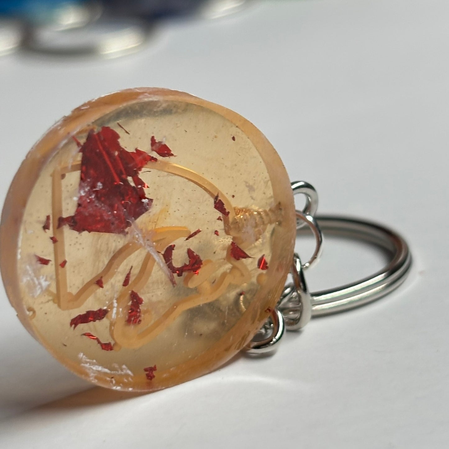 Royal Yellow Knight - Handmade Resin Keychain