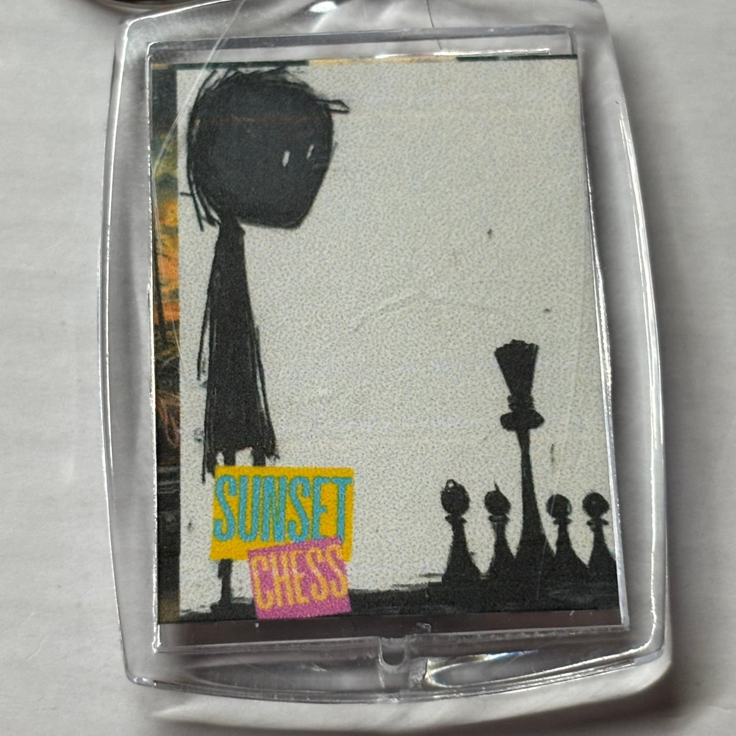 Lonely Kid - Chess  Photo Keychain