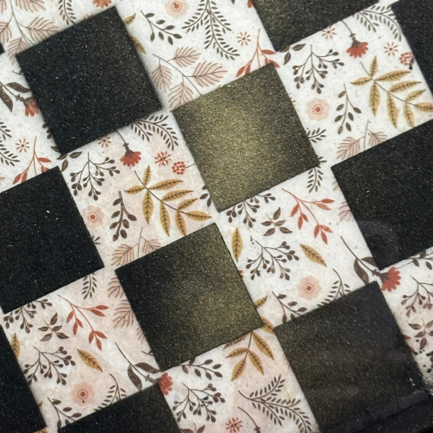 Vintage Flowers - Resin Coated Chess Board