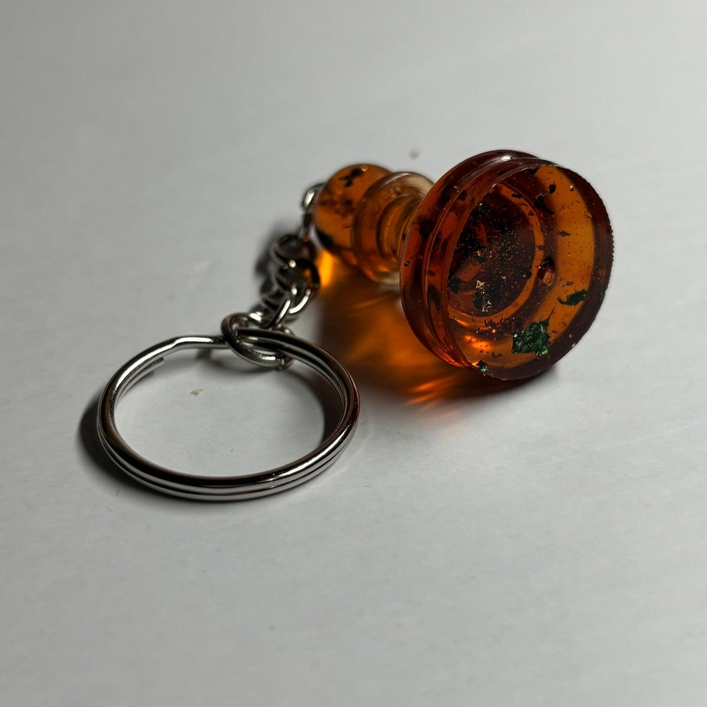 Ember Colored Pawn - Handmade Resin Keychain
