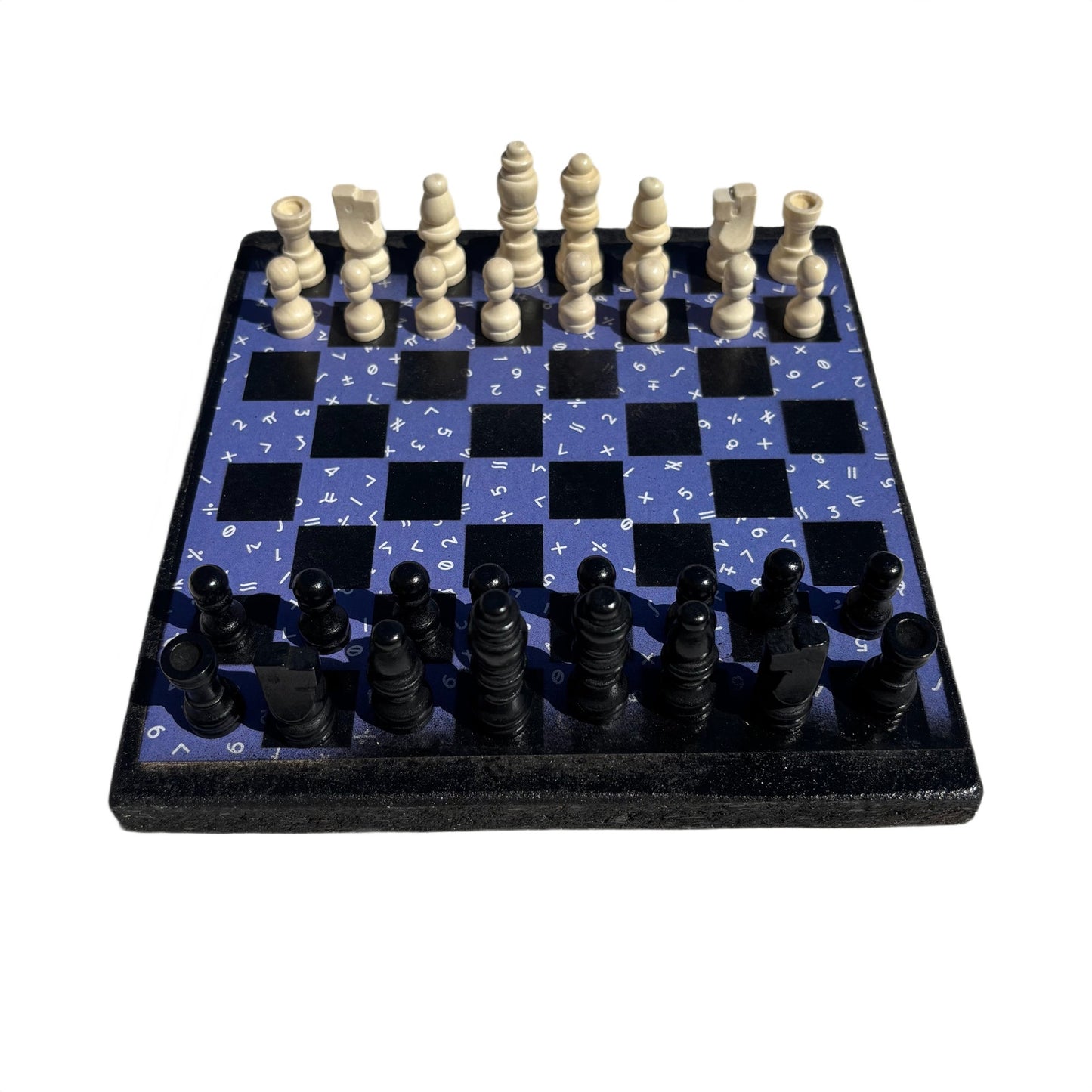 Purple Symbols - Scrapbook Chess Set