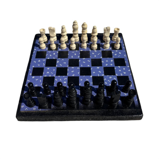 Purple Symbols - Scrapbook Chess Set