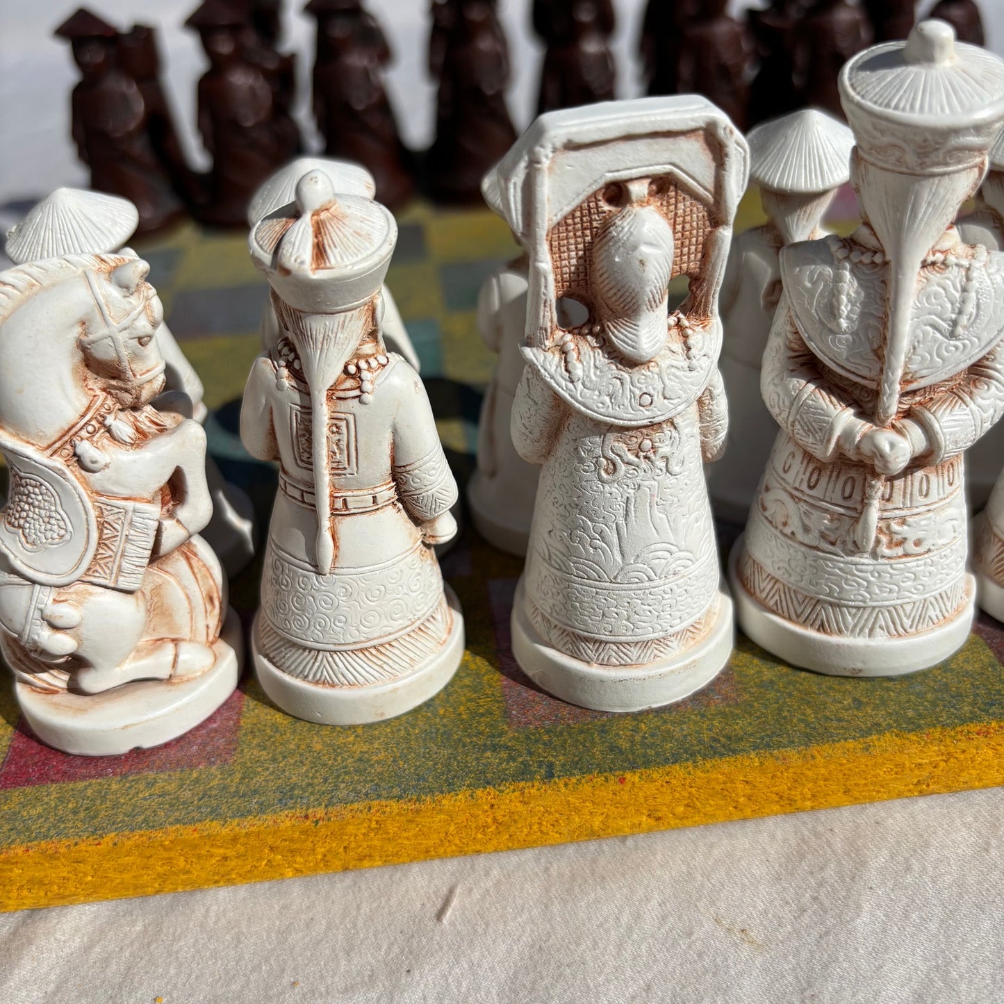 Colorful Sunshine Yellow - Chinese Edition Chess Set