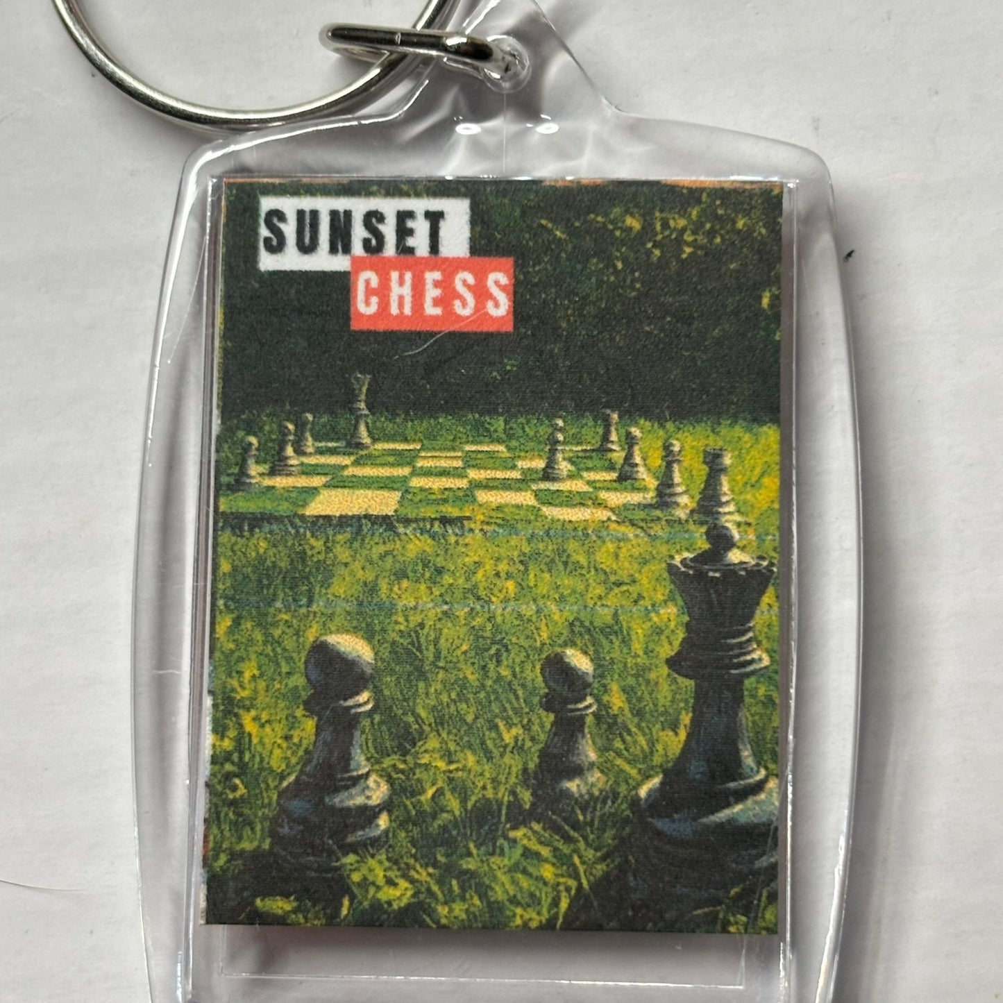 The Field - Chess  Photo Keychain