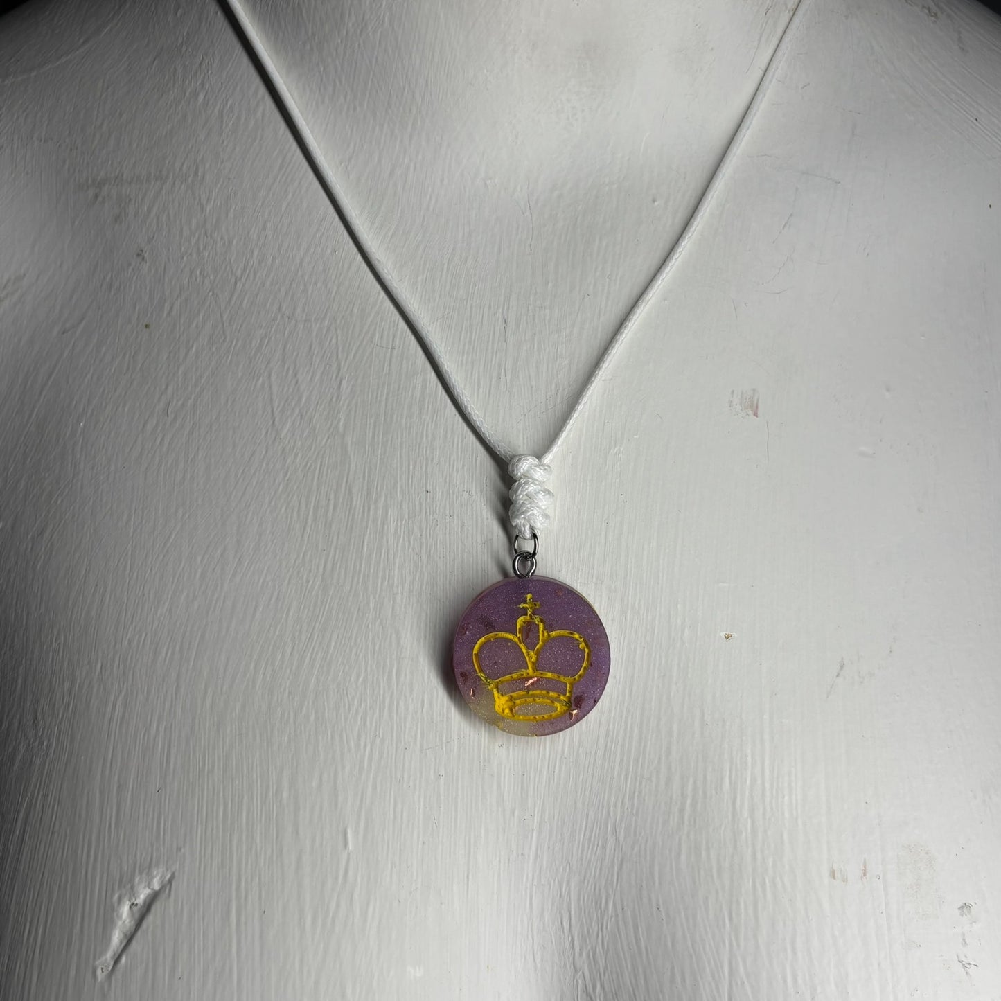 Laker Purple King - Handmade Resin Chess Necklace