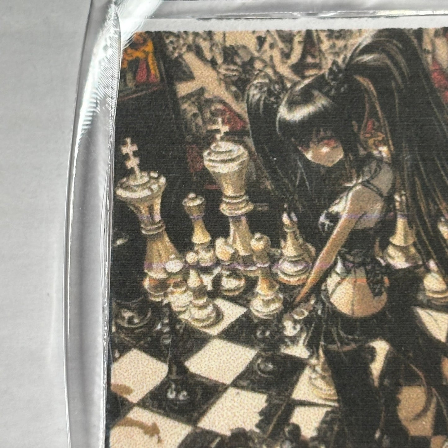 Goth Girl - Chess  Photo Keychain