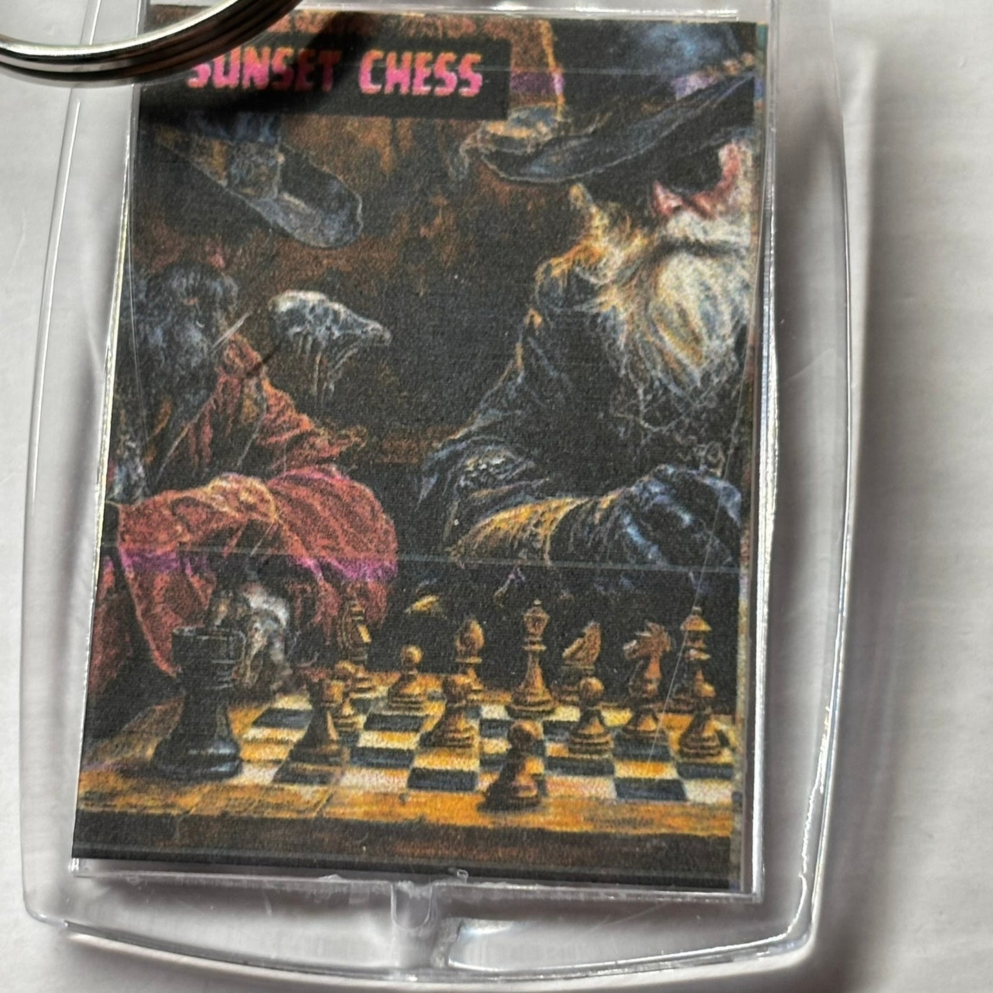 Old Men - Chess  Photo Keychain