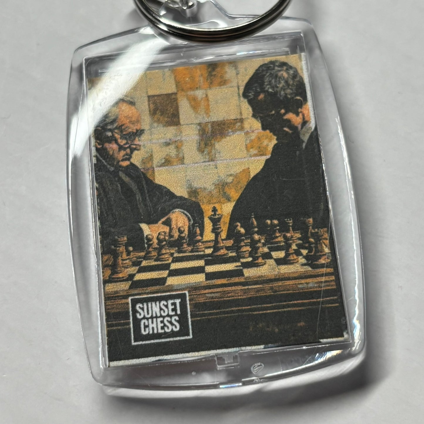 Judges Game - Chess  Photo Keychain