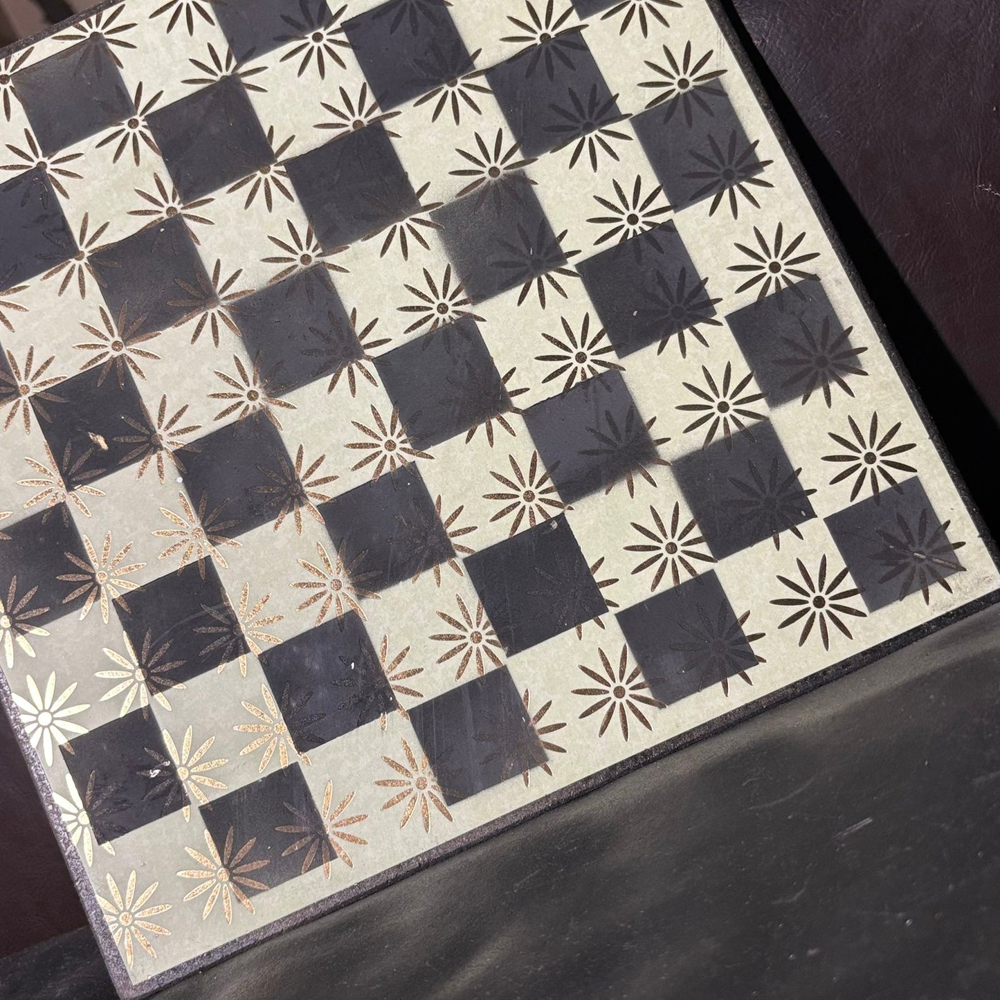 Golden Green - Scrapbook Chess Board