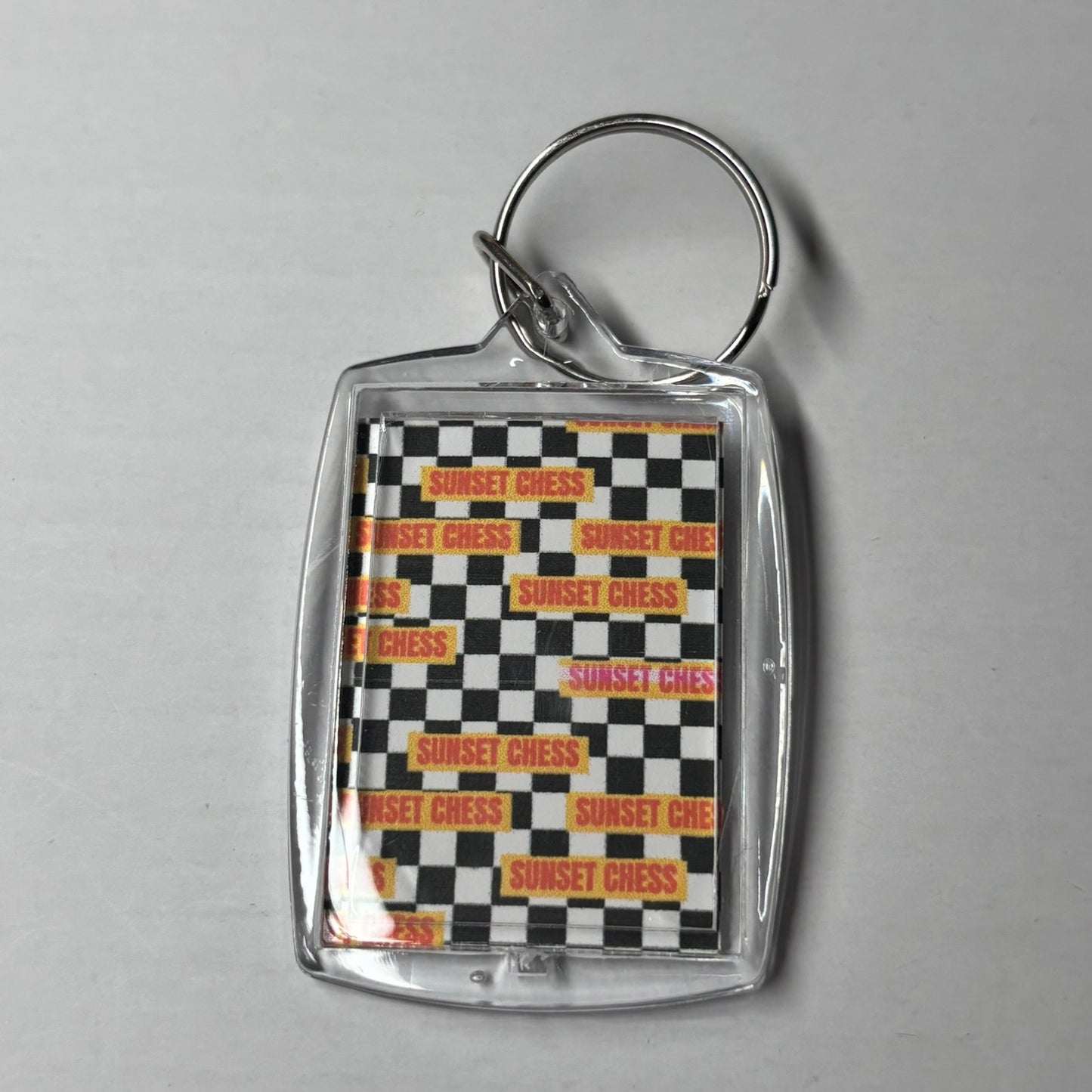 Photogenic - Sunset Chess Photo Keychain