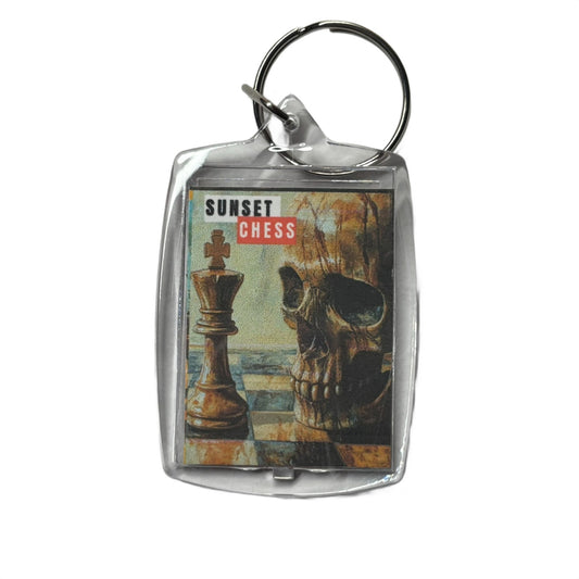 Skulls Game - Chess  Photo Keychain