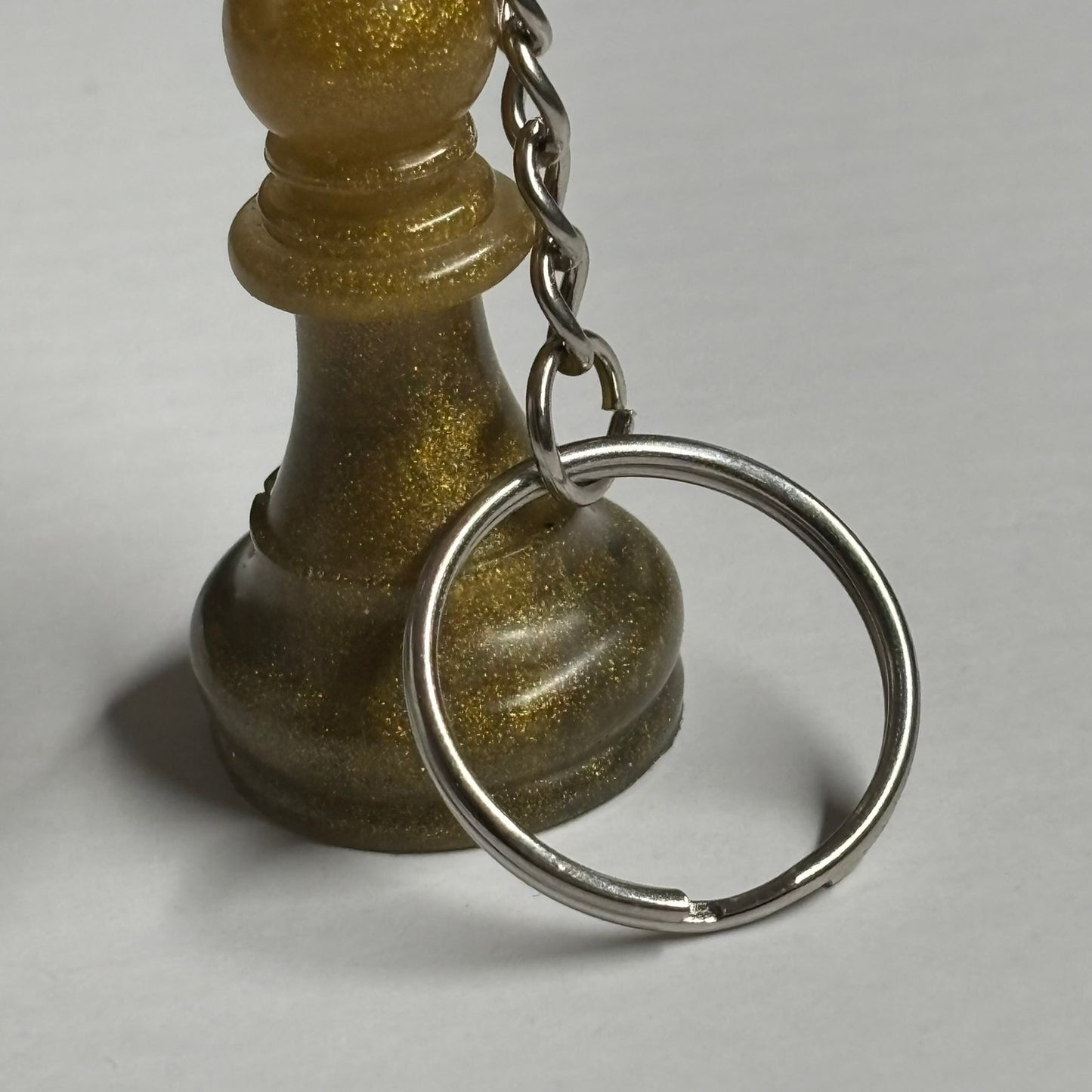 Dirty Yellow Bishop - Handmade Resin Keychain