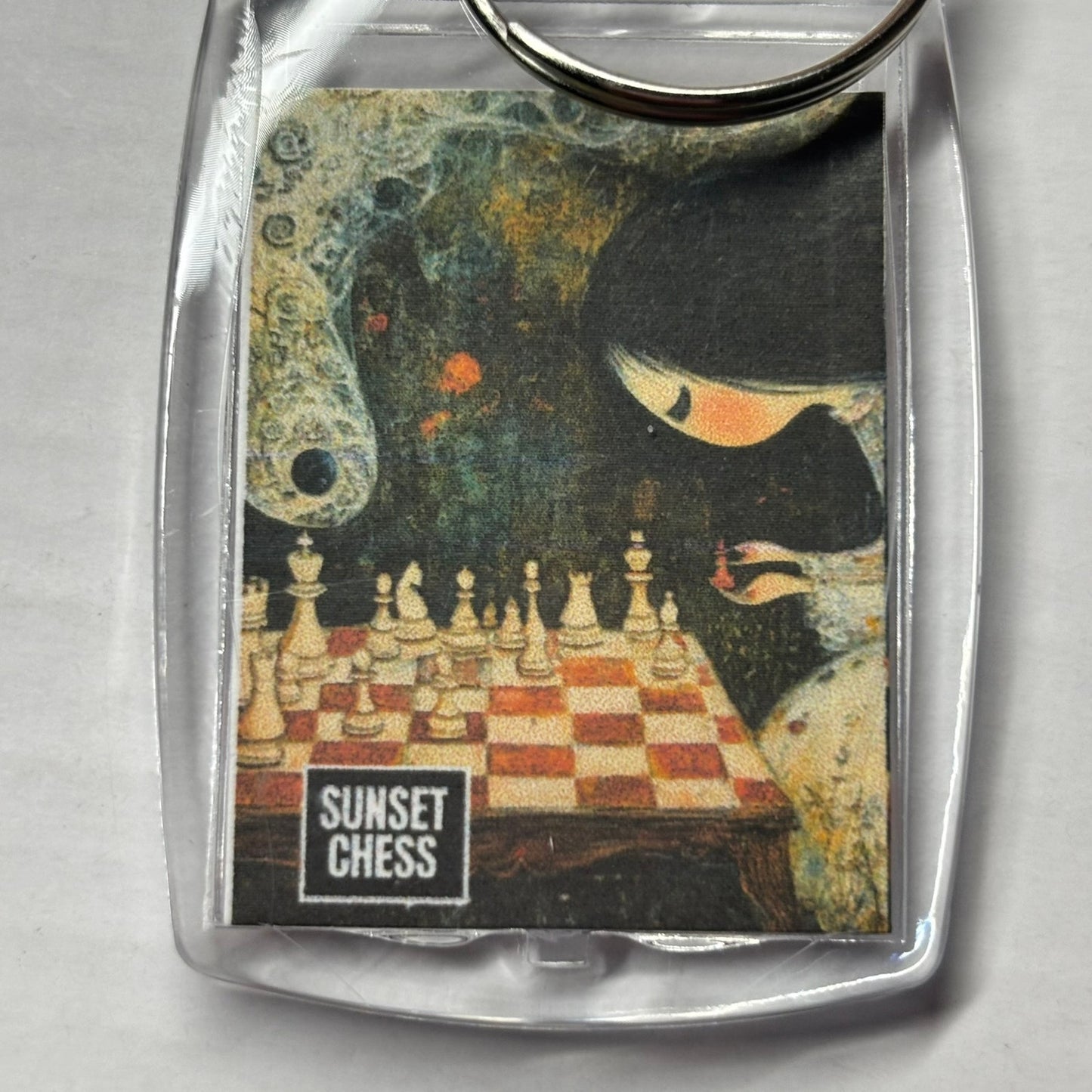 Ghost Girl - Chess  Photo Keychain