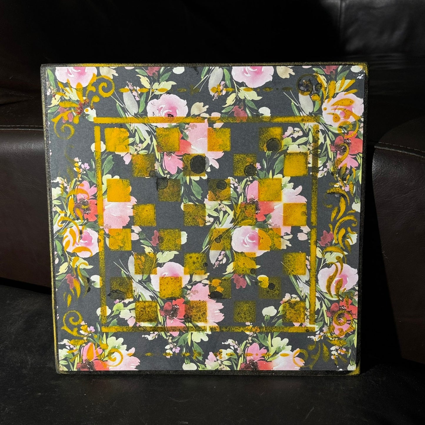 Supreme Yellow - Scrapbook Chess Board