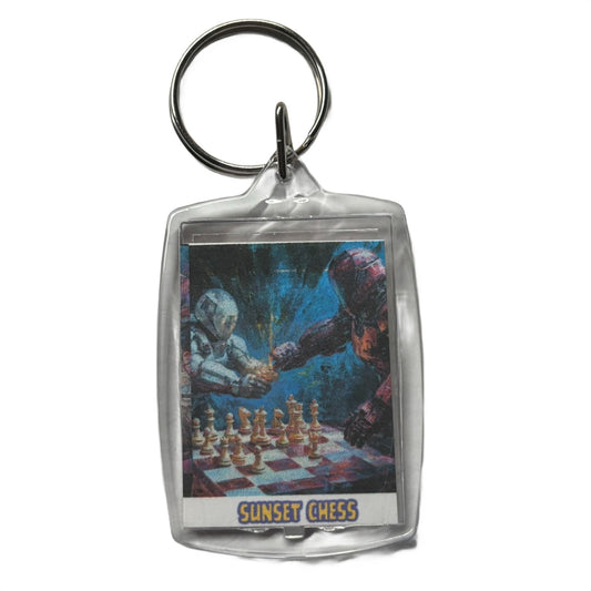 Robots Clash - Chess  Photo Keychain