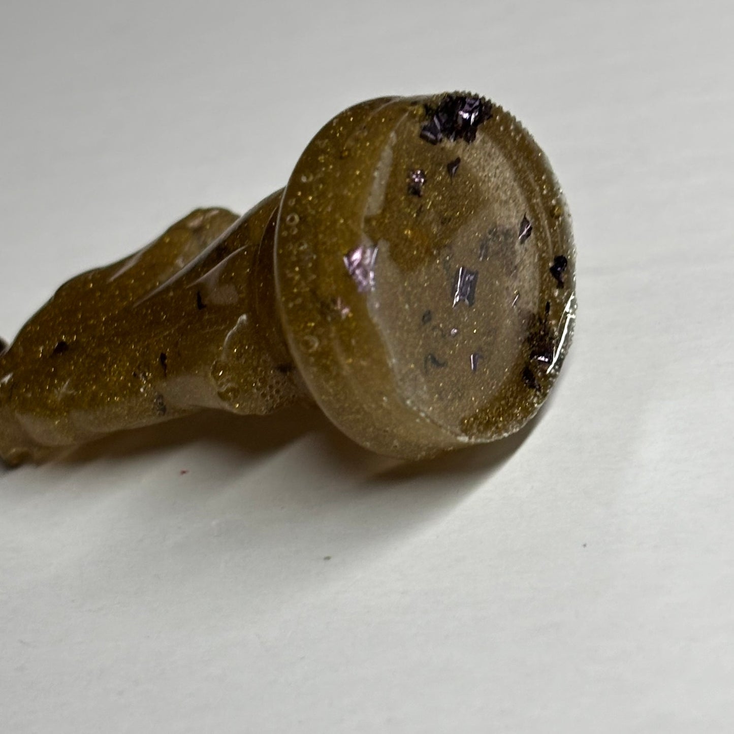 Dark Yellow Knight - Handmade Resin Keychain