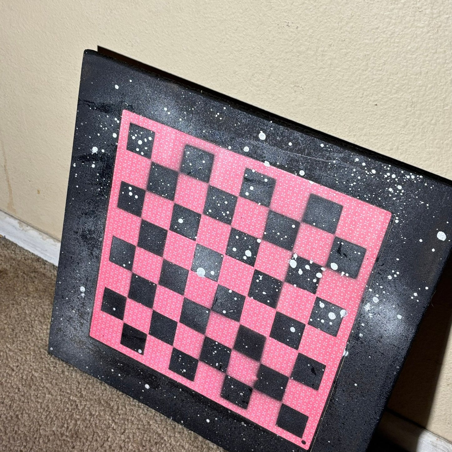 Red Chrome Drip - Large Scrapbook Chess Board