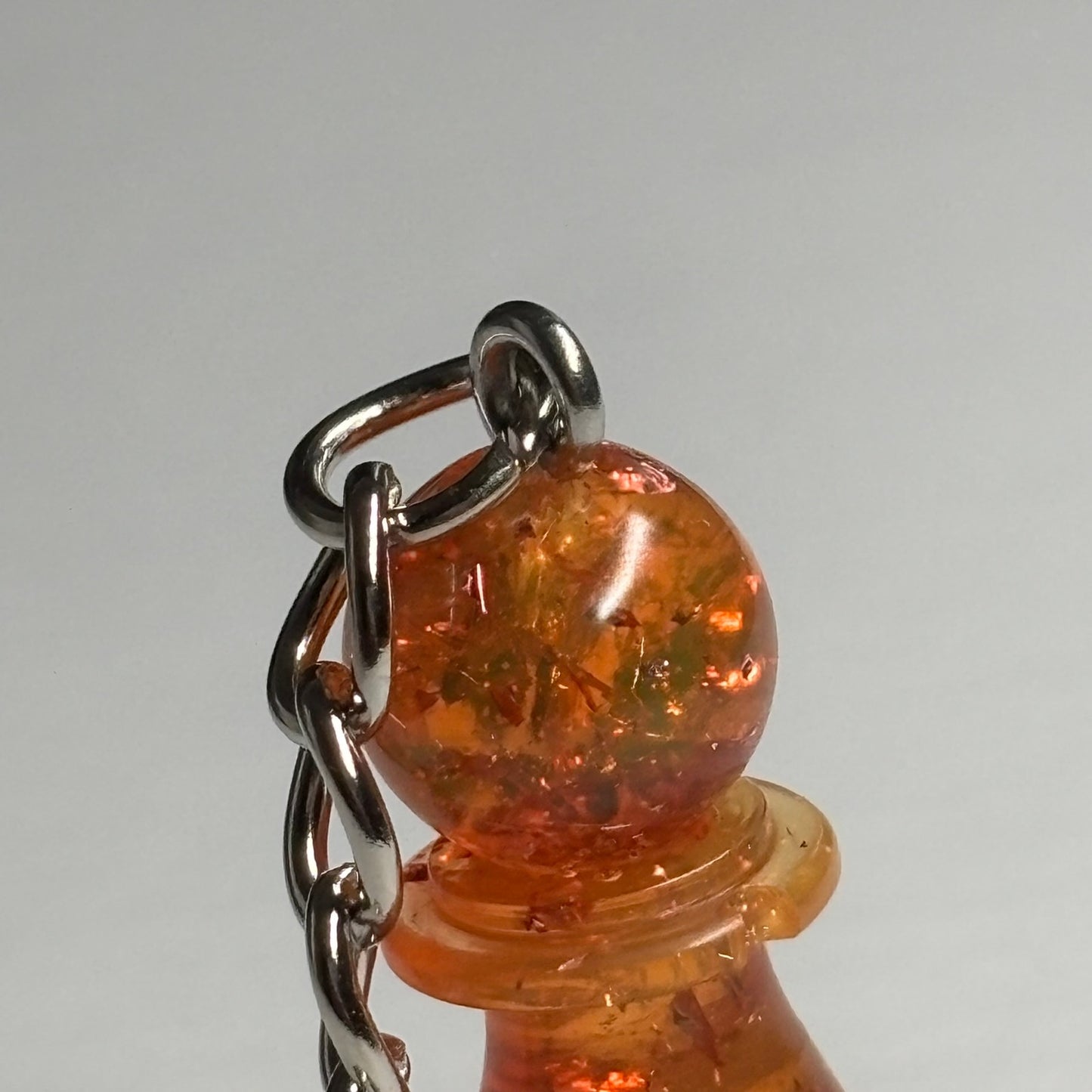 Orange Royal Pawn - Handmade Resin Keychain