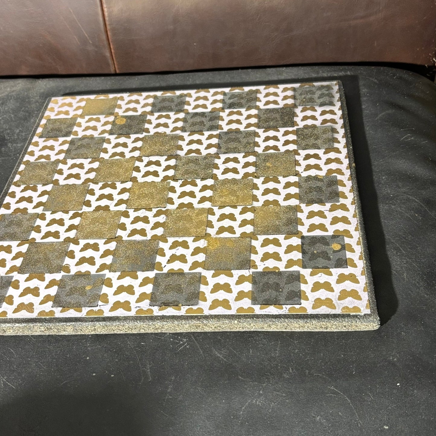 Golden Butterfly - Scrapbook Chess Board